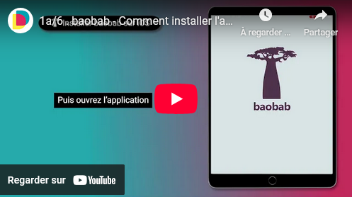 Vidéo Youtube : installation de Baobab sur IOS.