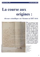 Couverture de la course aux origines