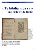 Couverture de te bibilia moa ra