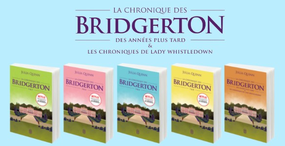 Couverture des livres "La chronique des Bridgerton" de Julia Quinn.